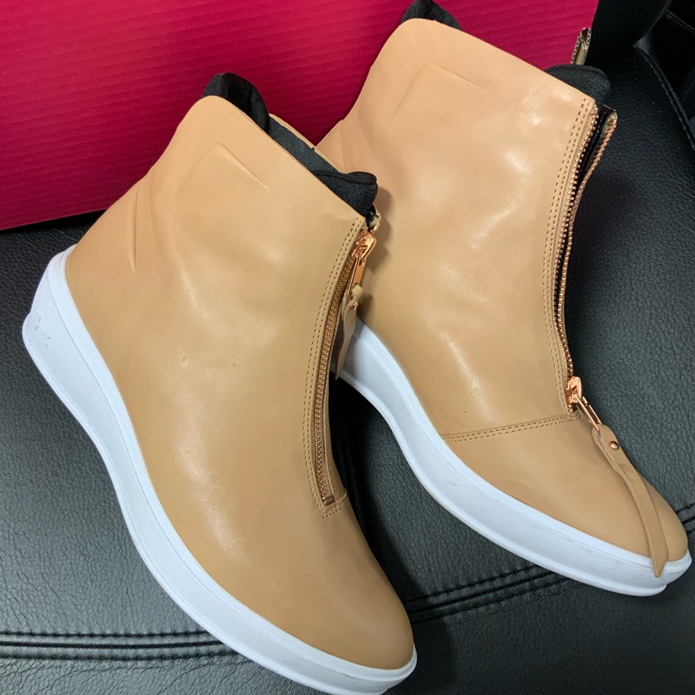 UnderArmour Sportswear Tan Wedge Booties - Picture 3 of 10